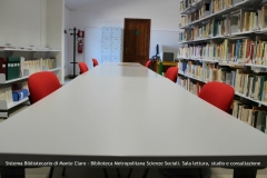 Sistema Bibliotecario di Monte Claro - Biblioteca Metropolitana Scienze Sociali. Sala lettura, studio e consultazione